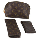 LOUIS VUITTON Monogram Pouch 3Set LV Auth 143522-1