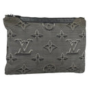 LOUIS VUITTON Monogram 2054 Reversible Pochette Bag Nylon M68777 LV Auth 143523-1