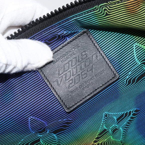 LOUIS VUITTON Monogram 2054 Reversible Pochette Bag Nylon M68777 LV Auth 143523