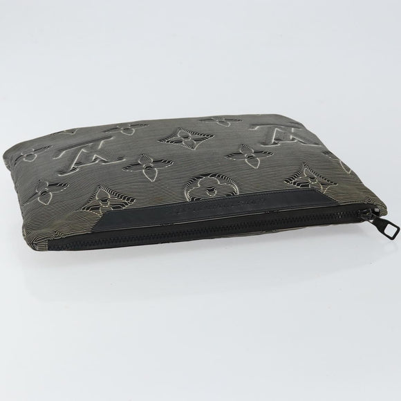 LOUIS VUITTON Monogram 2054 Reversible Pochette Bag Nylon M68777 LV Auth 143523