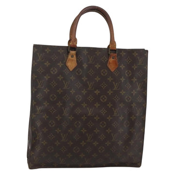 LOUIS VUITTON Monogram Sac Plat Hand Bag M51140 LV Auth 143529