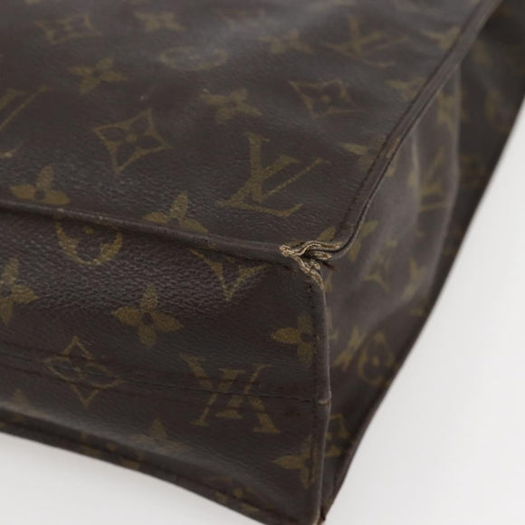 LOUIS VUITTON Monogram Sac Plat Hand Bag M51140 LV Auth 143529