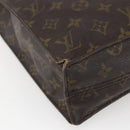 LOUIS VUITTON Monogram Sac Plat Hand Bag M51140 LV Auth 143529-16