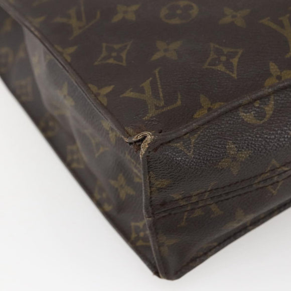 LOUIS VUITTON Monogram Sac Plat Hand Bag M51140 LV Auth 143529