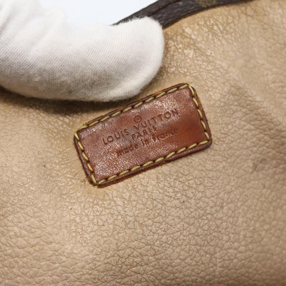 LOUIS VUITTON Monogram Sac Plat Hand Bag M51140 LV Auth 143529