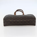 LOUIS VUITTON Monogram Sac Plat Hand Bag M51140 LV Auth 143529-5