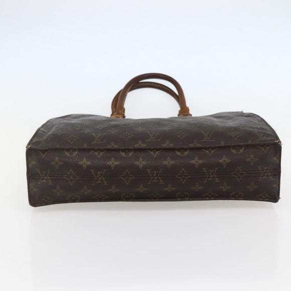 LOUIS VUITTON Monogram Sac Plat Hand Bag M51140 LV Auth 143529