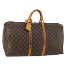 LOUIS VUITTON Monogram Keepall 55 Boston Bag M41424 LV Auth 143531-1
