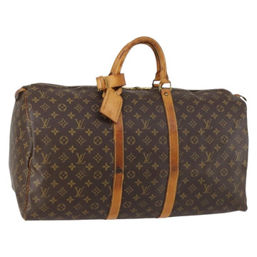LOUIS VUITTON Monogram Keepall 55 Boston Bag M41424 LV Auth 143531