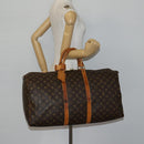 LOUIS VUITTON Monogram Keepall 55 Boston Tas M41424 LV Auth 143531-22