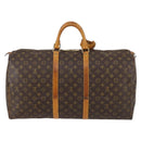 LOUIS VUITTON Monogram Keepall 55 Boston Tas M41424 LV Auth 143531-2