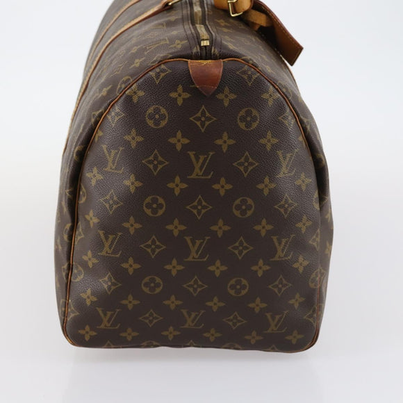 LOUIS VUITTON Monogram Keepall 55 Boston Tas M41424 LV Auth 143531