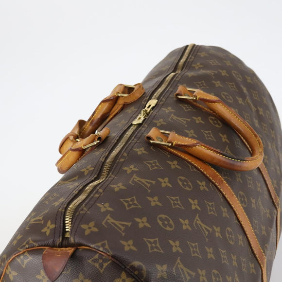 LOUIS VUITTON Monogram Keepall 55 Boston Bag M41424 LV Auth 143531