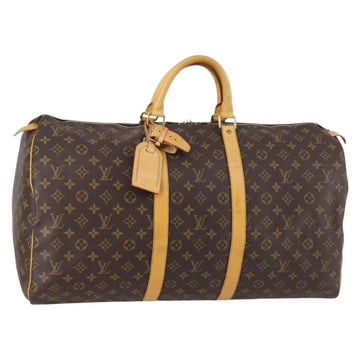 LOUIS VUITTON Monogram Keepall 55 Boston Bag M41424 LV Auth 143532