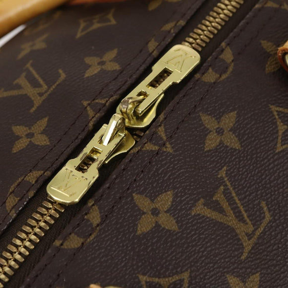 LOUIS VUITTON Monogram Keepall 55 Boston Bag M41424 LV Auth 143532