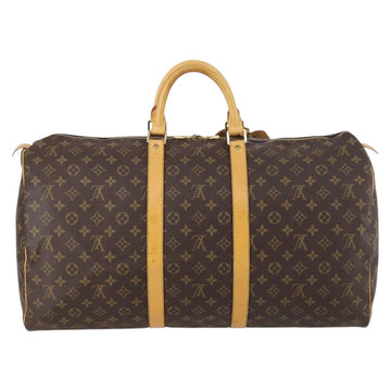 LOUIS VUITTON Monogram Keepall 55 Boston Bag M41424 LV Auth 143532 - 0