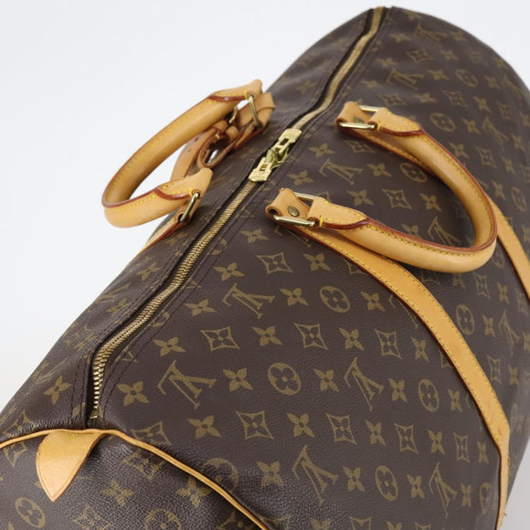 LOUIS VUITTON Monogram Keepall 55 Boston Bag M41424 LV Auth 143532