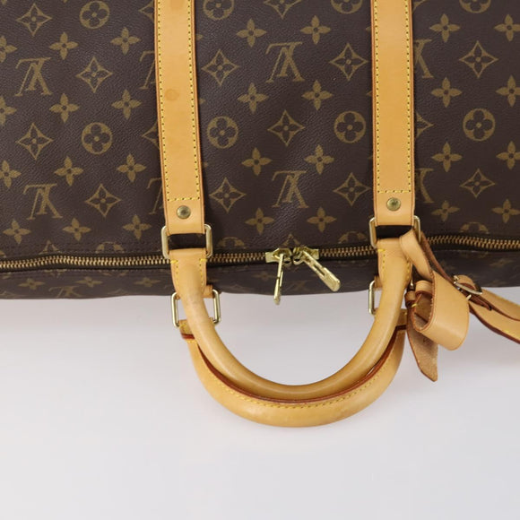 LOUIS VUITTON Monogram Keepall 55 Boston Bag M41424 LV Auth 143532