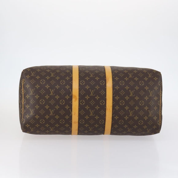 LOUIS VUITTON Monogram Keepall 55 Boston Bag M41424 LV Auth 143532