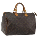 LOUIS VUITTON Monogram Speedy 35 Hand Bag M41524 LV Auth 143533-1