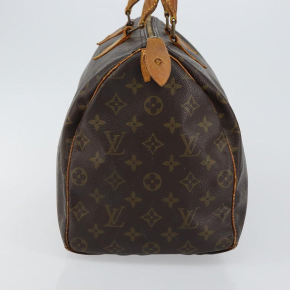 LOUIS VUITTON Monogram Speedy 35 Hand Bag M41524 LV Auth 143533