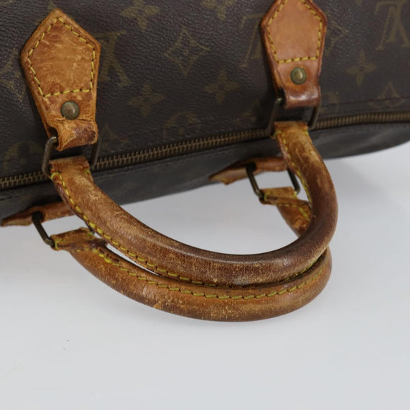 LOUIS VUITTON Monogram Speedy 35 Hand Bag M41524 LV Auth 143533
