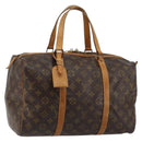 LOUIS VUITTON Monogram Sac Souple 35 Boston Bag M41626 LV Auth 143534-1