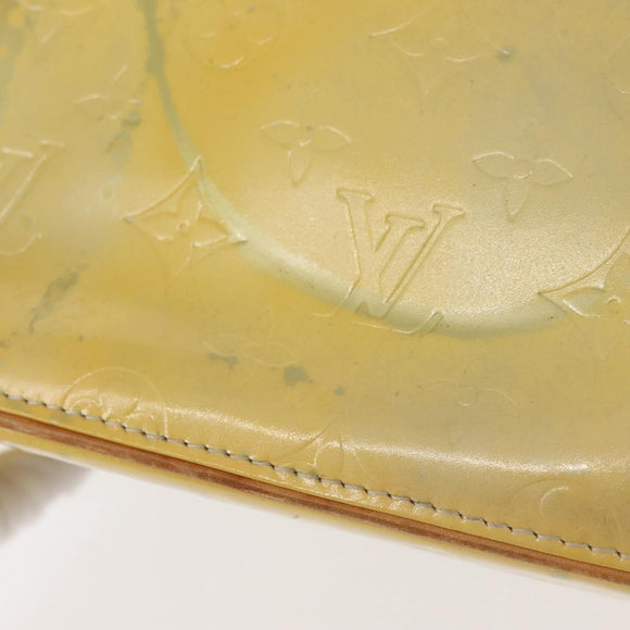 LOUIS VUITTON Monogram Vernis Houston Hand Bag Gris M91053 LV Auth 143547