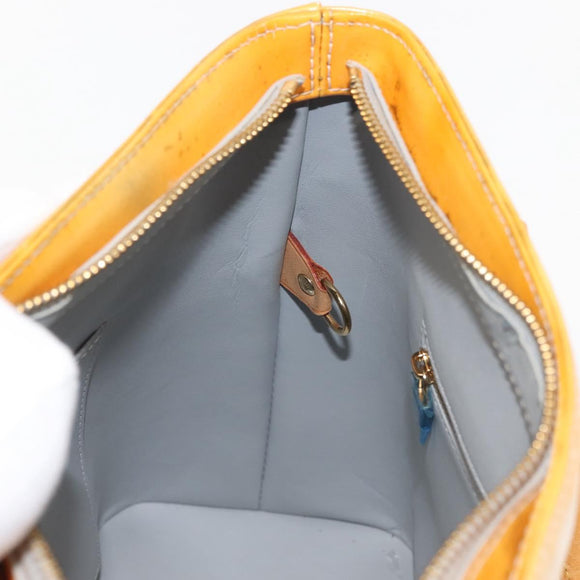 LOUIS VUITTON Monogram Vernis Houston Hand Bag Gris M91053 LV Auth 143547