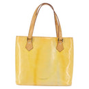 LOUIS VUITTON Monogram Vernis Houston Hand Bag Gris M91053 LV Auth 143547-3