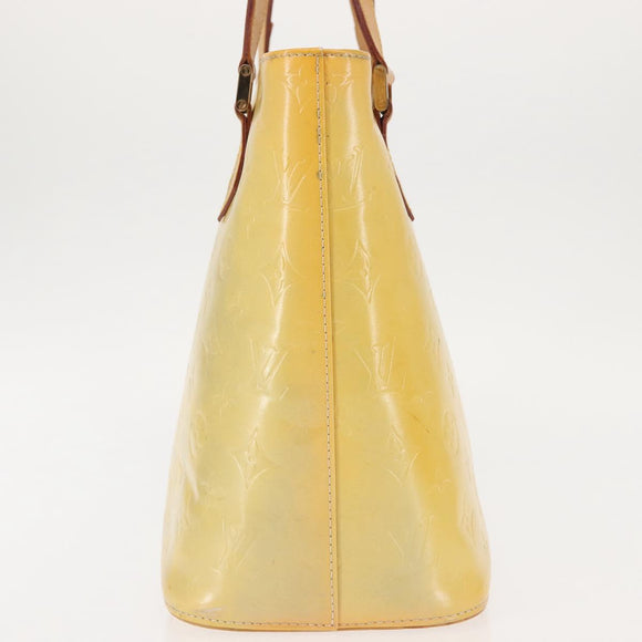 LOUIS VUITTON Monogram Vernis Houston Hand Bag Gris M91053 LV Auth 143547