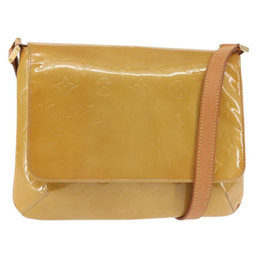 LOUIS VUITTON Monogram Vernis Thompson Street Bag Beige M91301 LV Auth 143548