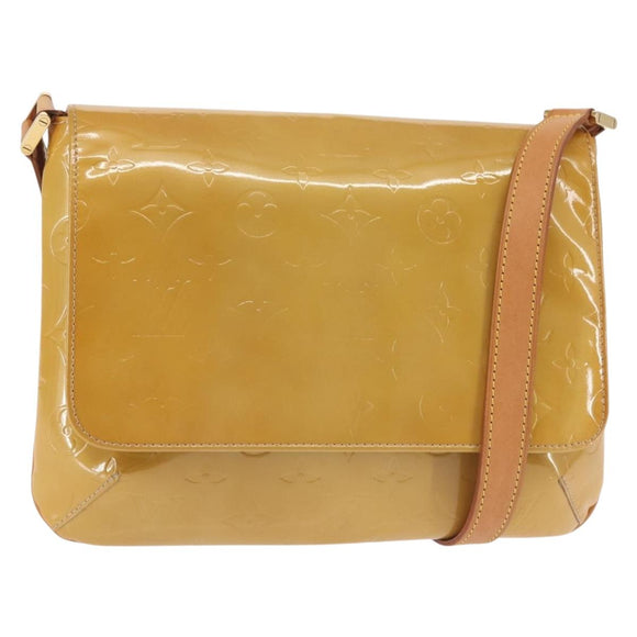 LOUIS VUITTON Monogram Vernis Thompson Street Bag Beige M91301 LV Auth 143548