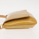 LOUIS VUITTON Monogram Vernis Thompson Street Bag Beige M91301 LV Auth 143548-4