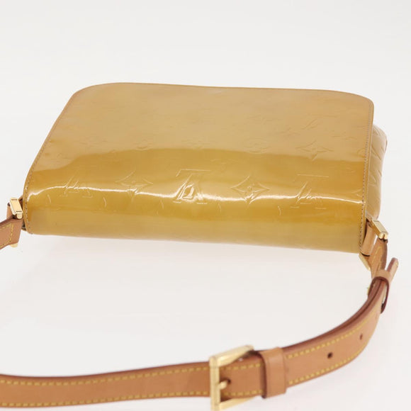 LOUIS VUITTON Monogram Vernis Thompson Street Bag Beige M91301 LV Auth 143548