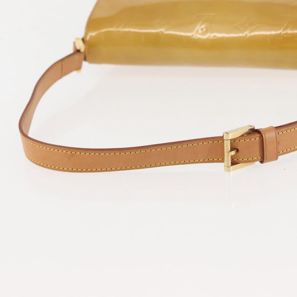 LOUIS VUITTON Monogram Vernis Thompson Street Bag Beige M91301 LV Auth 143548