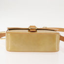 LOUIS VUITTON Monogram Vernis Christie GM Shoulder Bag Beige M91147 Auth 143549-6