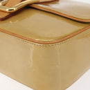 LOUIS VUITTON Monogram Vernis Christie GM Shoulder Bag Beige M91147 Auth 143549-14