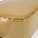 LOUIS VUITTON Monogram Vernis Christie GM Shoulder Bag Beige M91147 Auth 143549-15