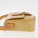 LOUIS VUITTON Monogram Vernis Christie GM Shoulder Bag Beige M91147 Auth 143549-4