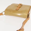 LOUIS VUITTON Monogram Vernis Christie GM Shoulder Bag Beige M91147 Auth 143549-7