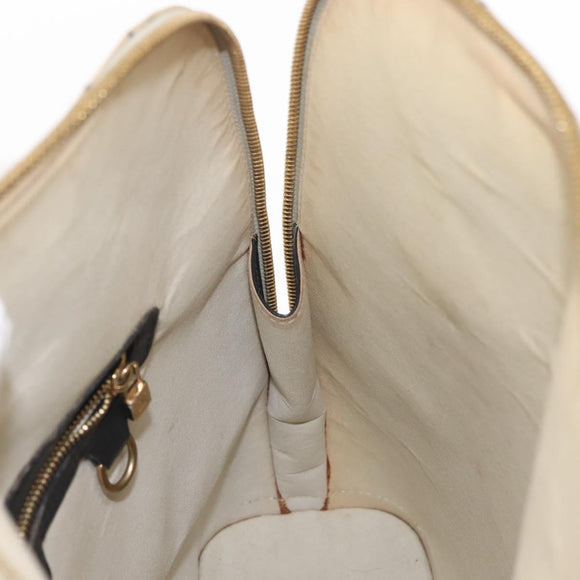 LOUIS VUITTON Monogram Mini Alma Haut Hand Bag Blue M92202 LV Auth 143550