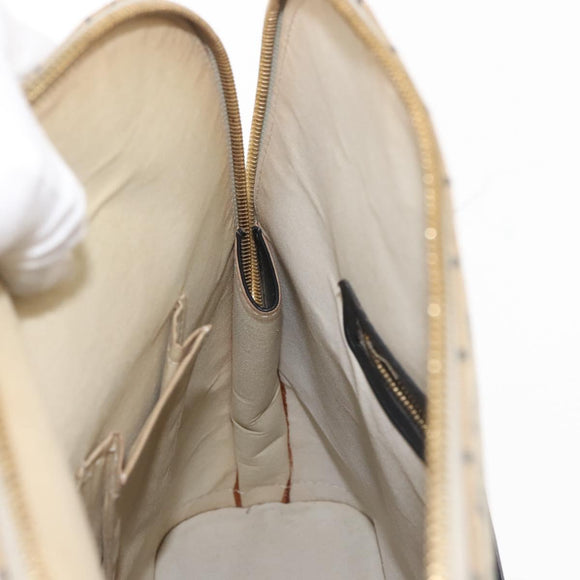 LOUIS VUITTON Monogram Mini Alma Haut Hand Bag Blue M92202 LV Auth 143550