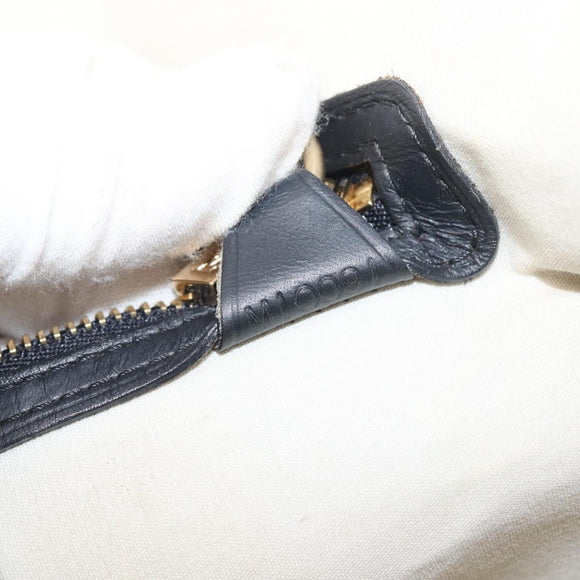 LOUIS VUITTON Monogram Mini Alma Haut Hand Bag Blue M92202 LV Auth 143550