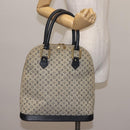 LOUIS VUITTON Monogram Mini Alma Haut Hand Bag Blue M92202 LV Auth 143550-21