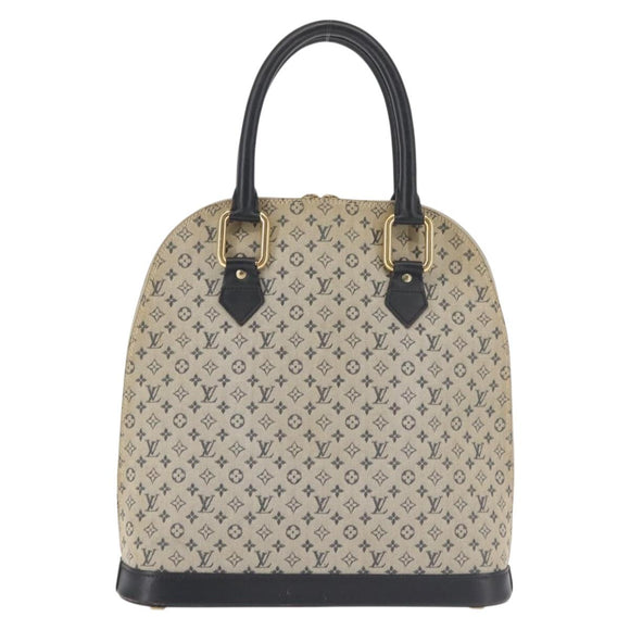 LOUIS VUITTON Monogram Mini Alma Haut Hand Bag Blue M92202 LV Auth 143550