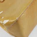 LOUIS VUITTON Monogram Vernis Reade PM Hand Bag Beige M91334 LV Auth 143551-17