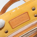 LOUIS VUITTON Monogram Vernis Reade PM Hand Bag Beige M91334 LV Auth 143551-10