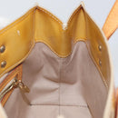 LOUIS VUITTON Monogram Vernis Reade PM Hand Bag Beige M91334 LV Auth 143551-19