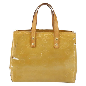 LOUIS VUITTON Monogram Vernis Reade PM Hand Bag Beige M91334 LV Auth 143551 - 0